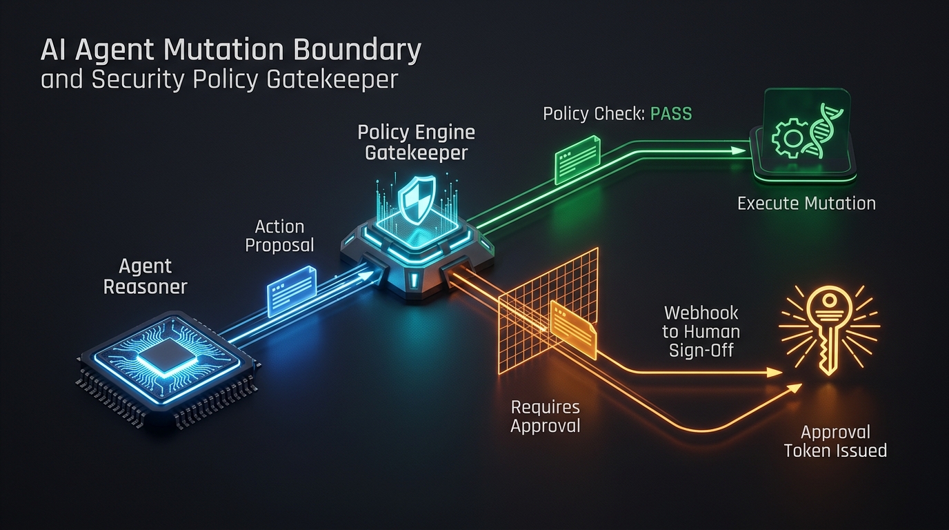 AI Agent Mutation Boundary and Security Policy Gatekeeper